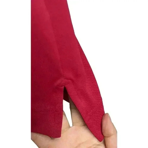 FootJoy Men's Dark Red Golf Polo Medium - Picture 5 of 9